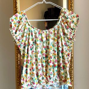 Floral Cropped Tshirt
